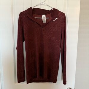 GYMSHARK quarter zip pull over